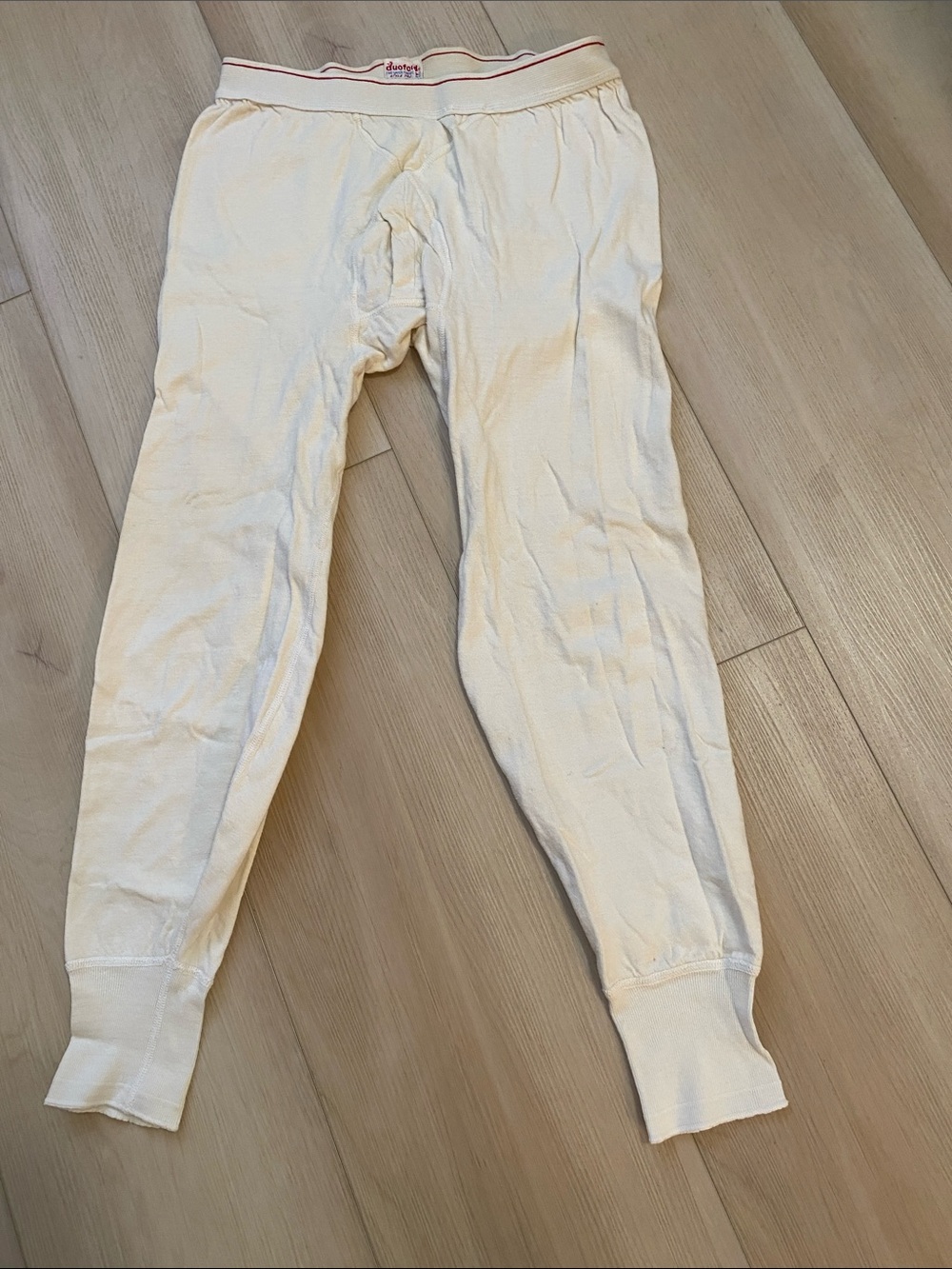 Men’s vintage DUOFOLD Cream Thermal Long Johns - Soft Layering Bottoms